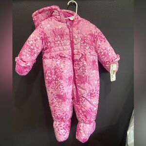Rothschild Pink and White Snowsuit